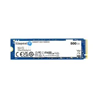 Kingston NV3 500 GB M.2 2280 PCIe 4.0 x4 NVMe 5000 MB/s SSD