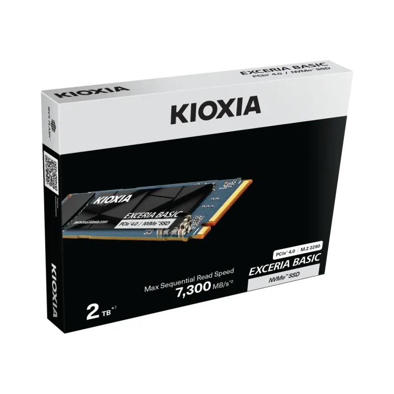 Kioxia Exceria Basic 2 TB M.2 2280 PCIe 4.0 x4 NVMe 7300 MB/s Soğutucusuz SSD