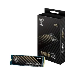 MSI Spatium M450 V1 500 GB M.2 2280 PCIe 4.0 x4 NVMe 3000 MB/s SSD