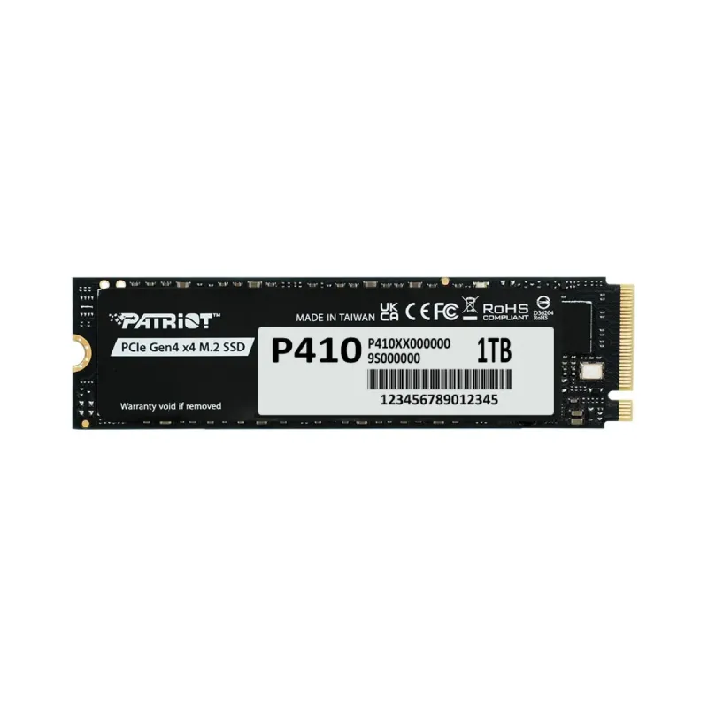 Patriot P410 1 TB M.2 2280 PCIe 4.0 x4 NVMe 5000 MB/s Pasif Soğutmalı SSD