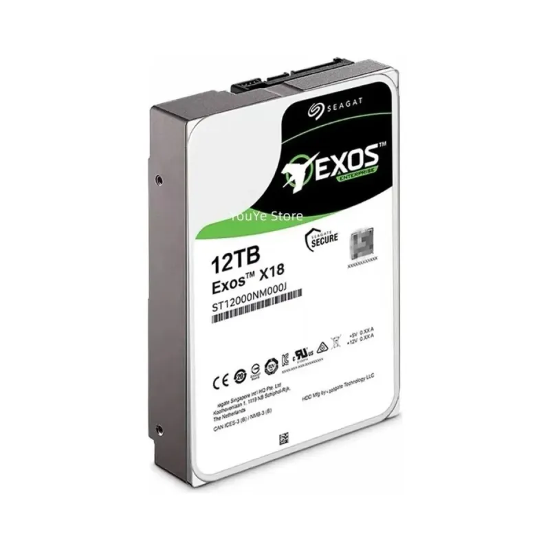 Seagate Exos X18 12 TB 3.5 İnç SATA 3 7200 RPM ST12000NM000J HDD