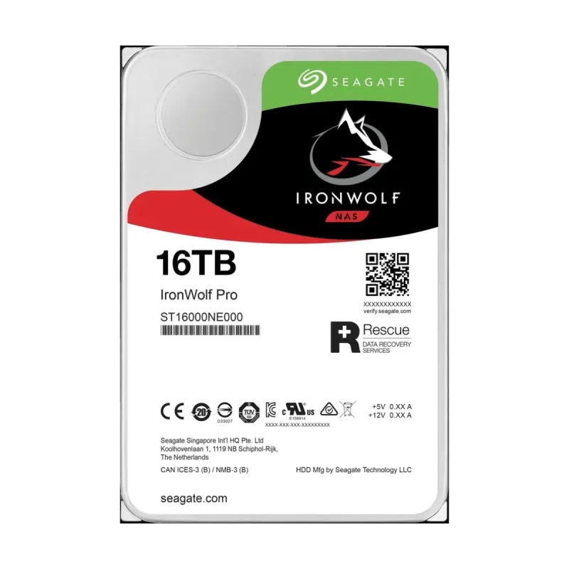 Seagate IronWolf Pro 16 TB 3.5 İnç SATA 3 7200 RPM NAS ST16000NE000 HDD