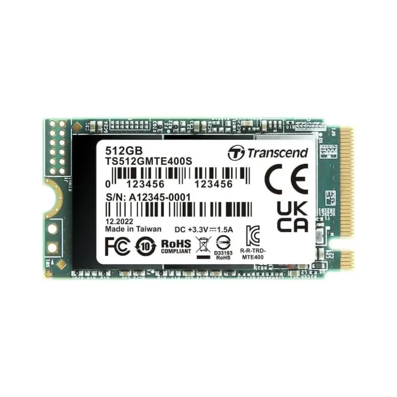 Transcend MTE400S 512 GB M.2 2242 PCIe 3.0 x4 NVMe 2000 MB/s Soğutucusuz SSD