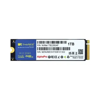 TwinMOS AlphaPro 1 TB M.2 2280 PCIe 3.0 x4 NVMe 3600 MB/s Soğutucusuz SSD