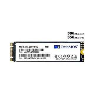 TwinMOS NGFFGGBM2280 1 TB M.2 2280 SATA III 580 MB/s SSD
