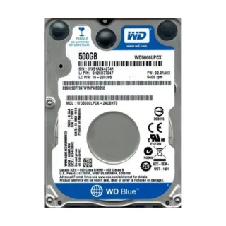 WD Blue Mobile 500 GB 2.5 İnç SATA 3 5400 RPM WD5000LPCX HDD