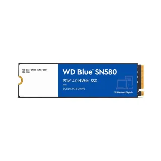 WD Blue SN580 500 GB M.2 2280 PCIe 4.0 x4 NVMe 4000 MB/s SSD
