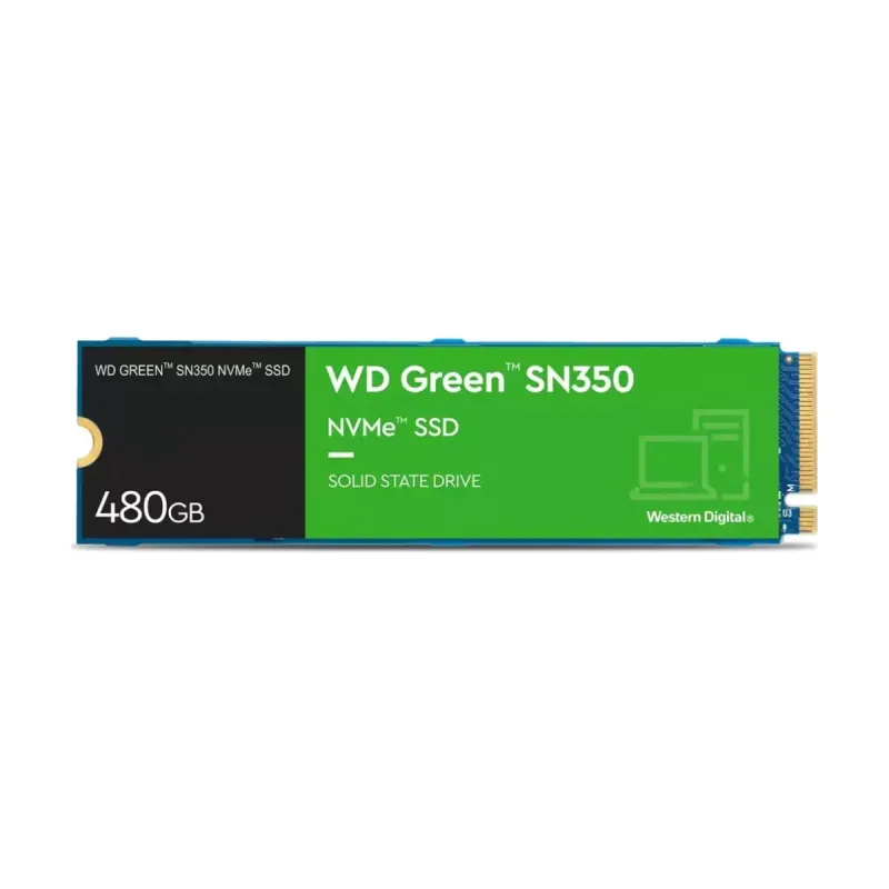 WD Green SN350 480 GB M.2 2280 PCIe 3.0 x4 NVMe 2400 MB/s SSD