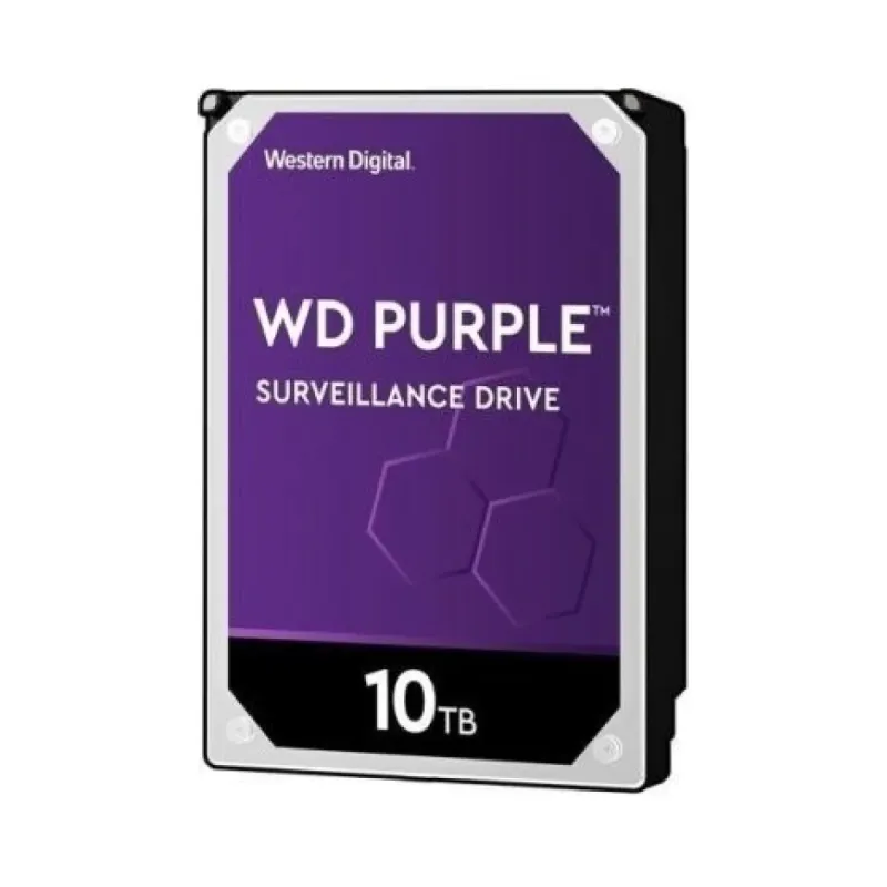 WD Purple 10 TB 3.5 İnç SATA 3 7200 RPM Surveillance WD101PURZ HDD