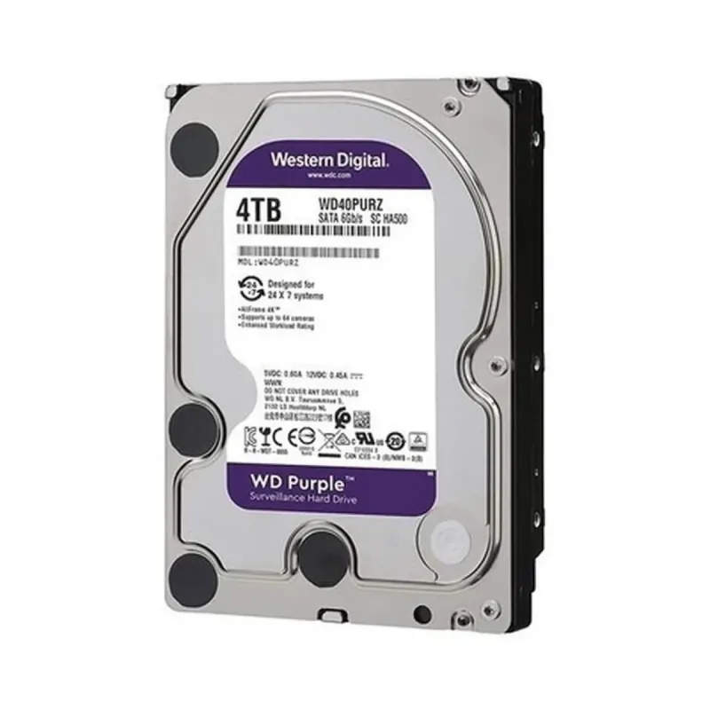 WD Purple 4 TB 3.5 İnç SATA 3 5400 RPM Surveillance WD42PURZ HDD