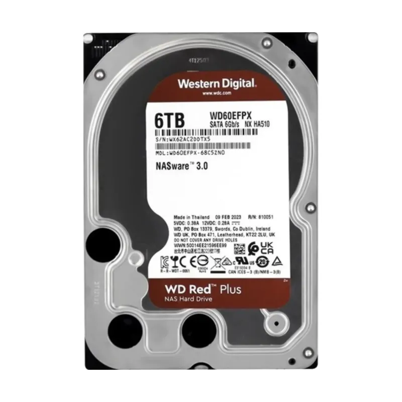 WD Red Plus 6 TB 3.5 İnç SATA 3 5400 RPM NAS HDD