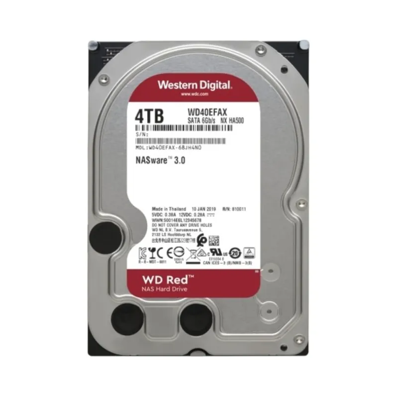 WD Red 4 TB 3.5 İnç SATA 3 5400 RPM NAS WD40EFAX HDD