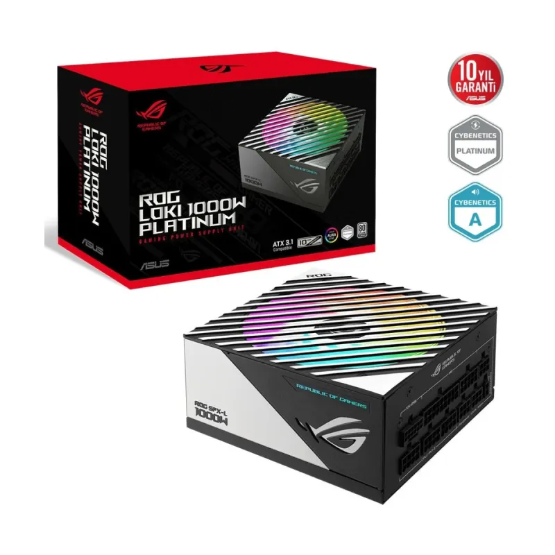Asus ROG Loki SFX-L 1000W 80 PLUS Platinum Tam Modüler ATX 3.1 PCIe 5.0 Güç Kaynağı
