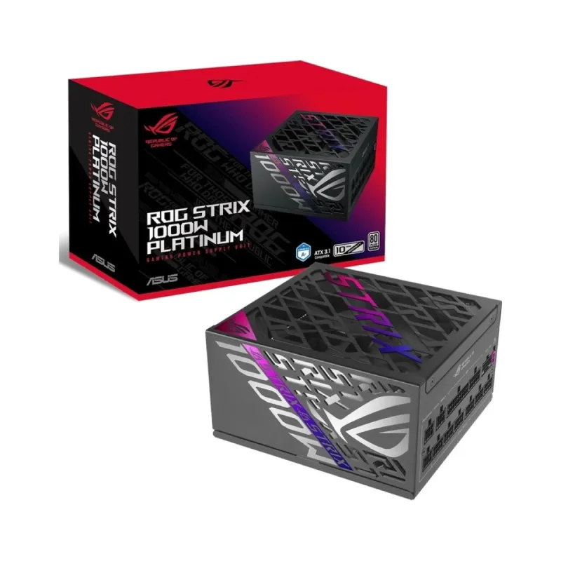 Asus Rog Strix 1000W 80 PLUS Platinum Tam Modüler Güç Kaynağı