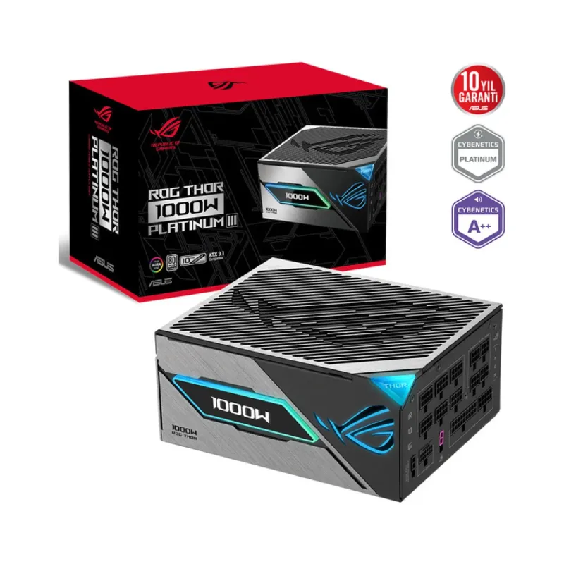 Asus Rog Thor 1000P2 Gaming 1000W 80 PLUS Platinum Tam Modüler PCIe 5.0 Güç Kaynağı