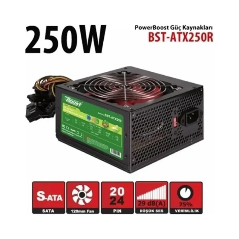 PowerBoost BST-ATX250R 250W Modüler Olmayan Güç Kaynağı