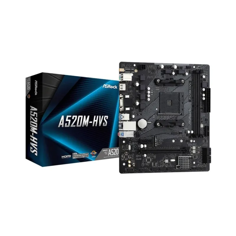 ASRock A520M-HVS AM4 DDR4 mATX Anakart