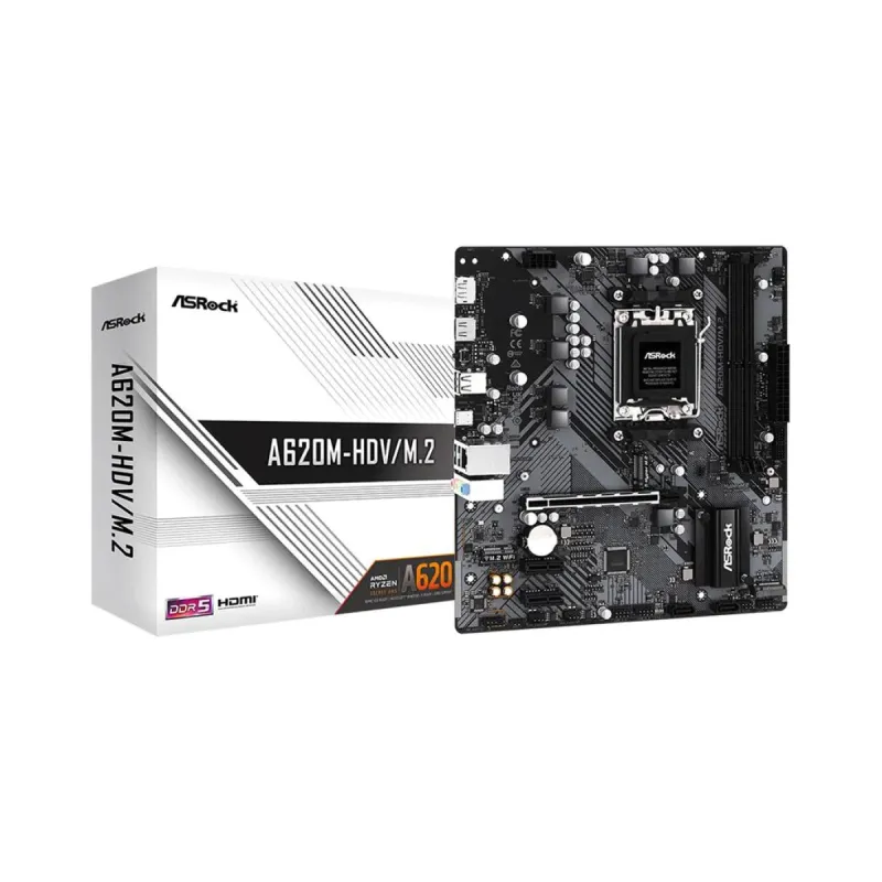 ASRock A620M-HDV/M.2 AM5 (LGA 1718) DDR5 mATX Anakart