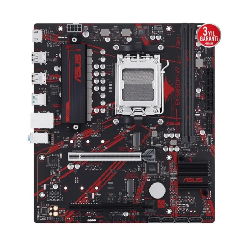 Asus EX-B850M-V7 AM5 (LGA 1718) DDR5 mATX Anakart