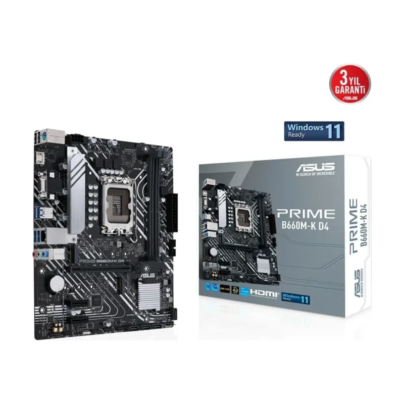 Asus Prime B660M-K D4 LGA 1700 DDR4 mATX Anakart