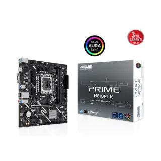 Asus Prime H810M-K LGA 1851 DDR5 mATX Anakart