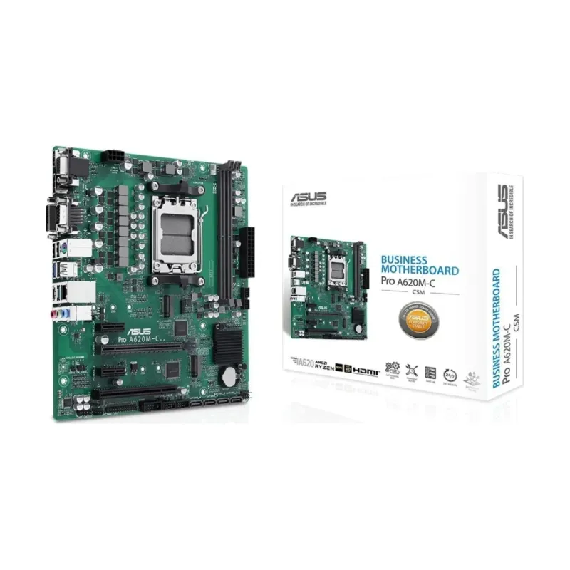 Asus Pro A620M-C-CSM AM5 (LGA 1718) DDR5 mATX Anakart