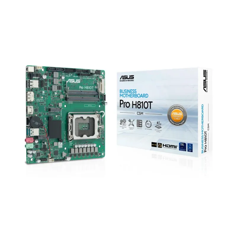 Asus Pro H810T-CSM LGA 1851 DDR5 Mini-ITX Anakart