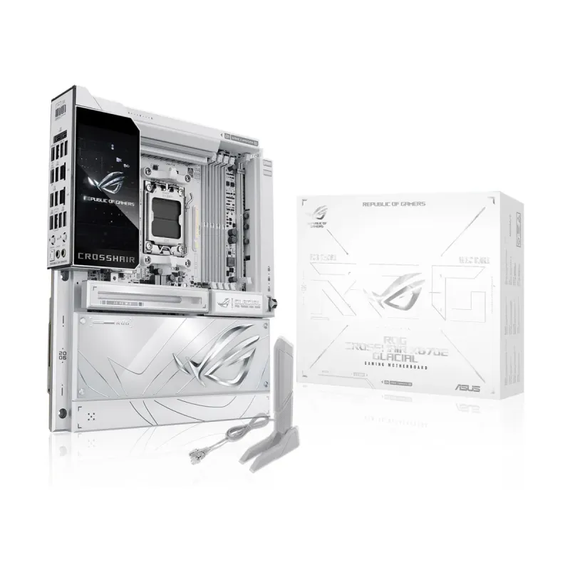 Asus ROG Crosshair X870E Glacial AM5 (LGA 1718) DDR5 E-ATX WiFi 7 Anakart