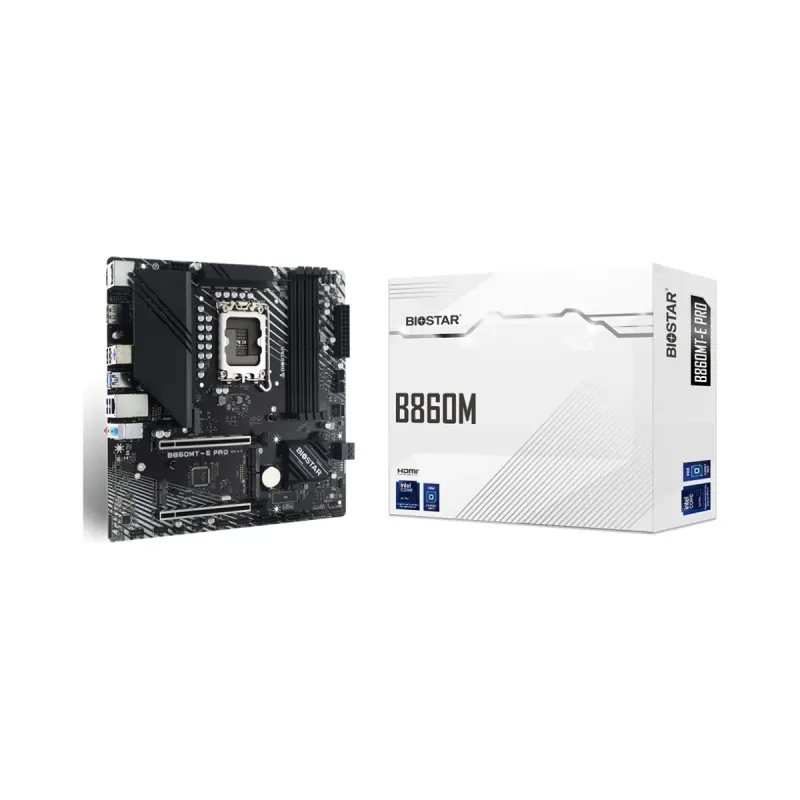 Biostar B860MT-E Pro LGA 1851 DDR5 mATX Anakart