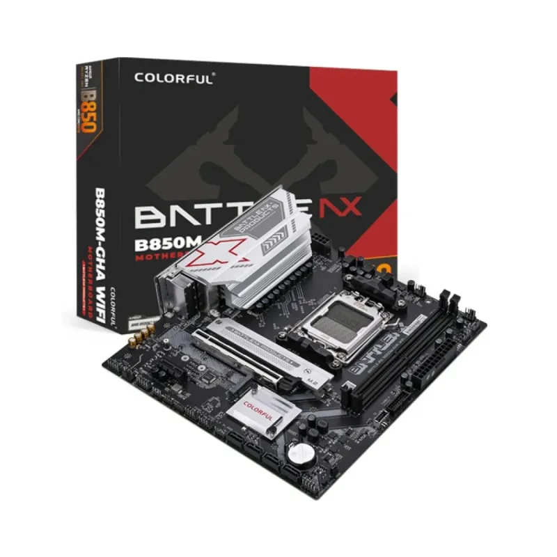 Colorful Battle-AX B850M-GHA WiFi 6E V14 AM5 (LGA 1718) DDR5 mATX Anakart