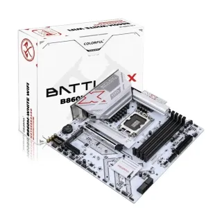 Colorful Battle-AX B860M-White WiFi 6 V20 LGA 1851 DDR5 mATX Anakart