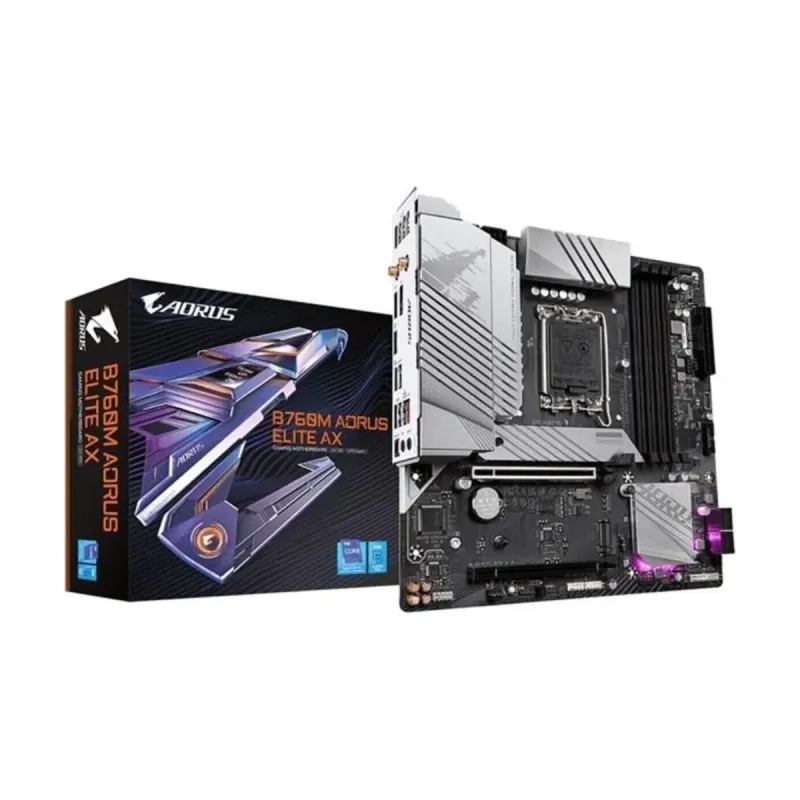 Gigabyte B760M Aorus Elite AX LGA 1700 DDR5 mATX WiFi 6E Anakart