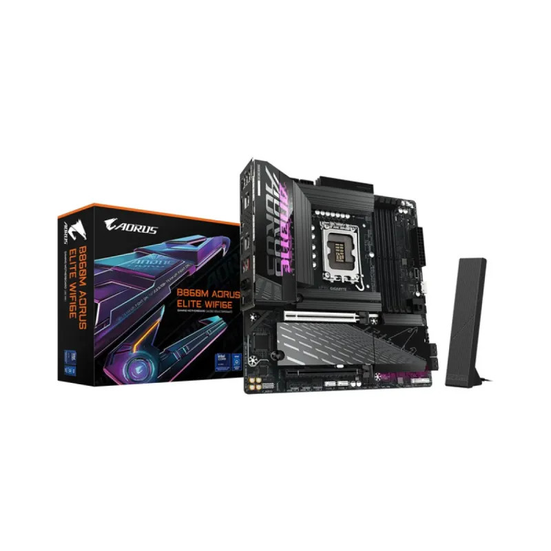 Gigabyte B860M Aorus Elite WiFi6E LGA 1851 DDR5 mATX Anakart