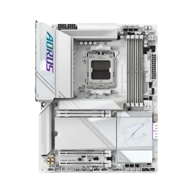 Gigabyte X870E Aorus Pro Ice AM5 (LGA 1718) DDR5 ATX WiFi 7 Anakart