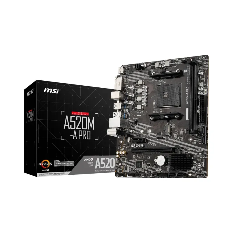 MSI A520M-A Pro AM4 DDR4 mATX Anakart