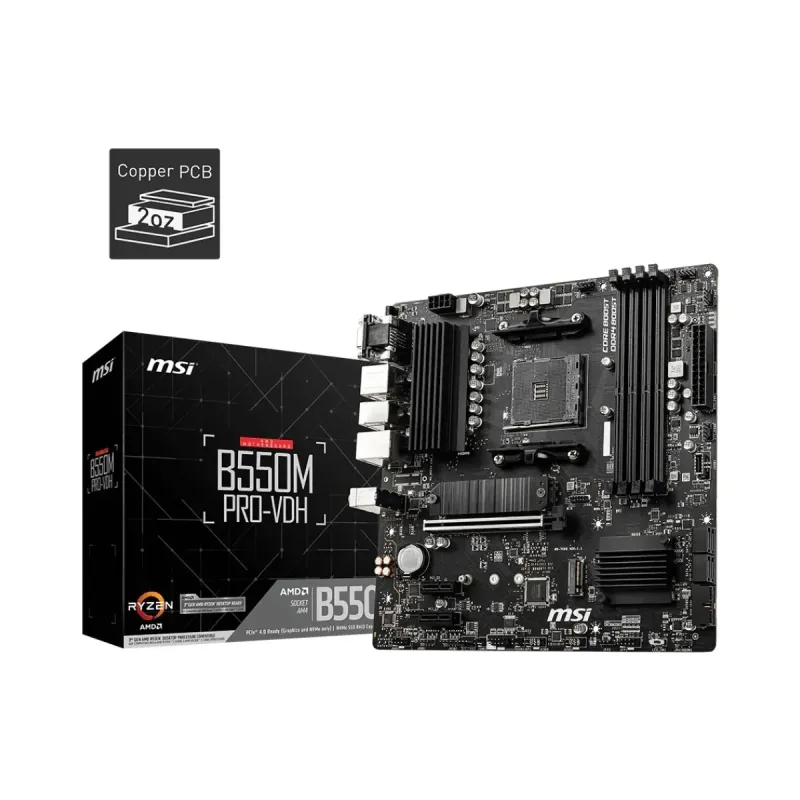 MSI B550M PRO-VDH AM4 DDR4 mATX Anakart