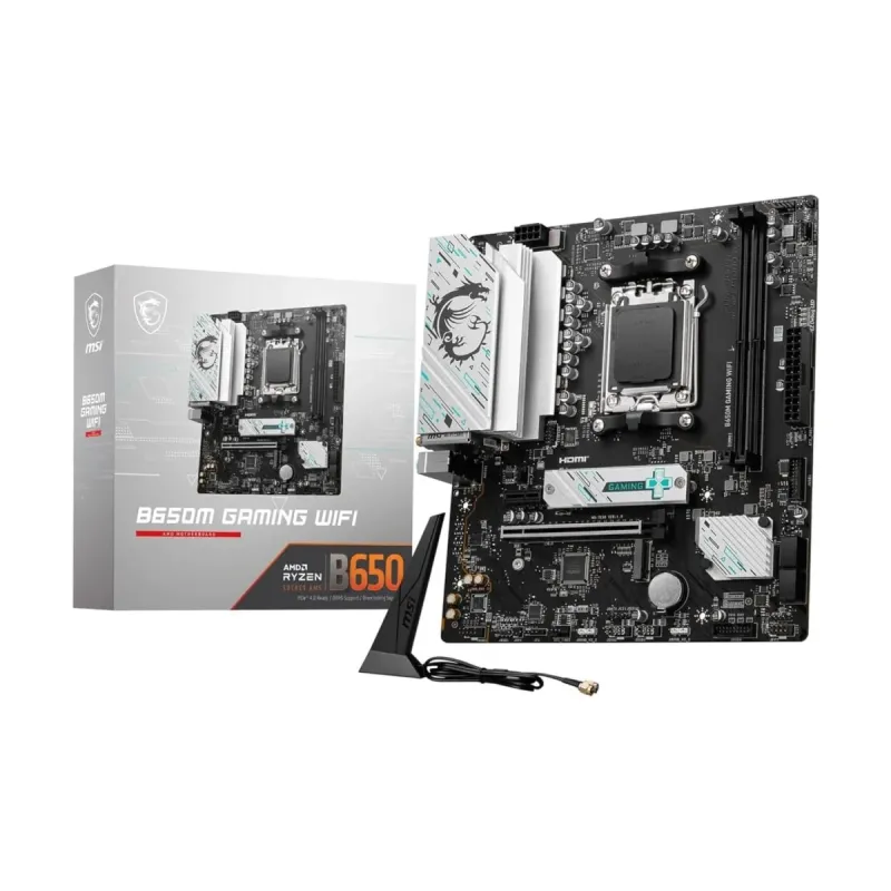 MSI B650M Gaming WiFi 6E AM5 (LGA 1718) DDR5 mATX Anakart