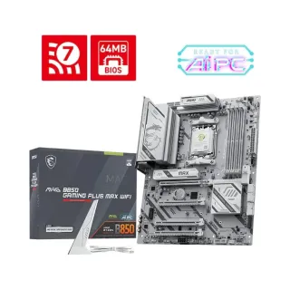 MSI B850 Gaming Plus Max WiFi 7 AM5 (LGA 1718) DDR5 ATX Anakart