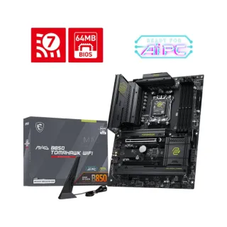 MSI MAG B850 Tomahawk AM5 (LGA 1718) DDR5 ATX WiFi 7 Anakart