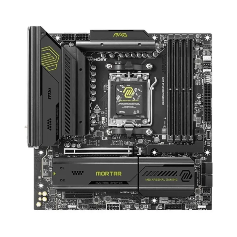 MSI MAG B850M Mortar WiFi 7 AM5 (LGA 1718) DDR5 mATX Anakart