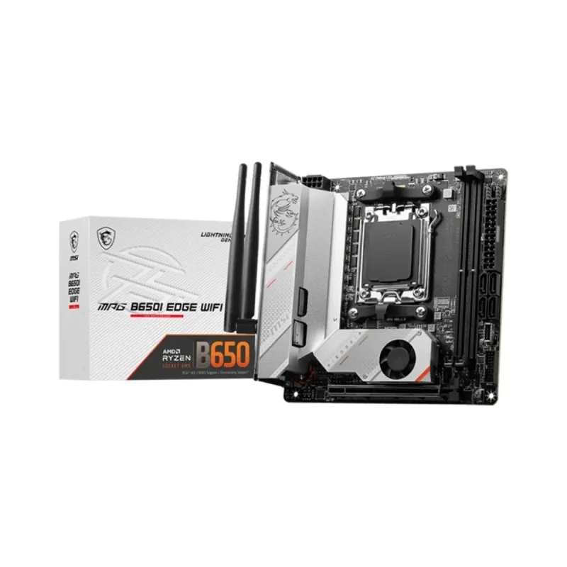 MSI MPG B650I Edge WiFi 6E AM5 (LGA 1718) DDR5 Mini-ITX Anakart