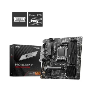 MSI Pro B650M-P AM5 (LGA 1718) DDR5 mATX Anakart