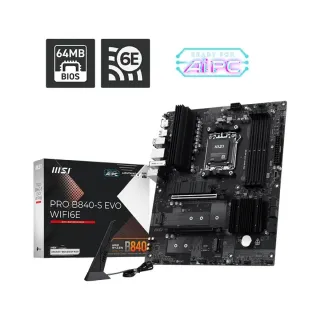 MSI Pro B840-S Evo WiFi6E AM5 (LGA 1718) DDR5 ATX Anakart