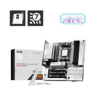 MSI Pro B850M-A WiFi 7 PZ AM5 (LGA 1718) DDR5 mATX Anakart