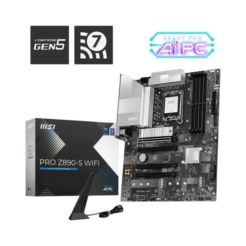 MSI Pro Z890-S WiFi7 PZ LGA 1851 DDR5 ATX Anakart