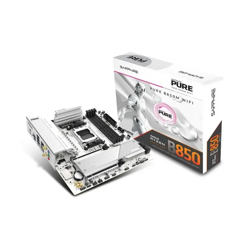 Sapphire Pure B850M WiFi 6 AM5 (LGA 1718) DDR5 mATX Anakart