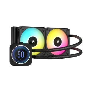 Corsair iCUE H100i Elite LCD XT 120 mm 2 Fanlı Siyah Sıvı İşlemci Soğutucu