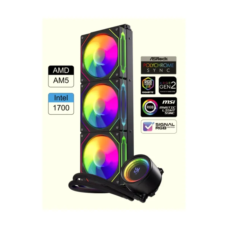 Gametech Hydra AHD240 Siyah Sıvı İşlemci Soğutucu